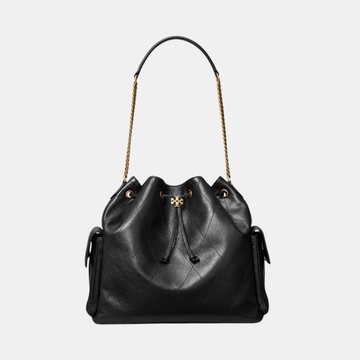 Buy Tory Burch Large Charlie Quilted Drawstring Shoulder Bag in Pakistan