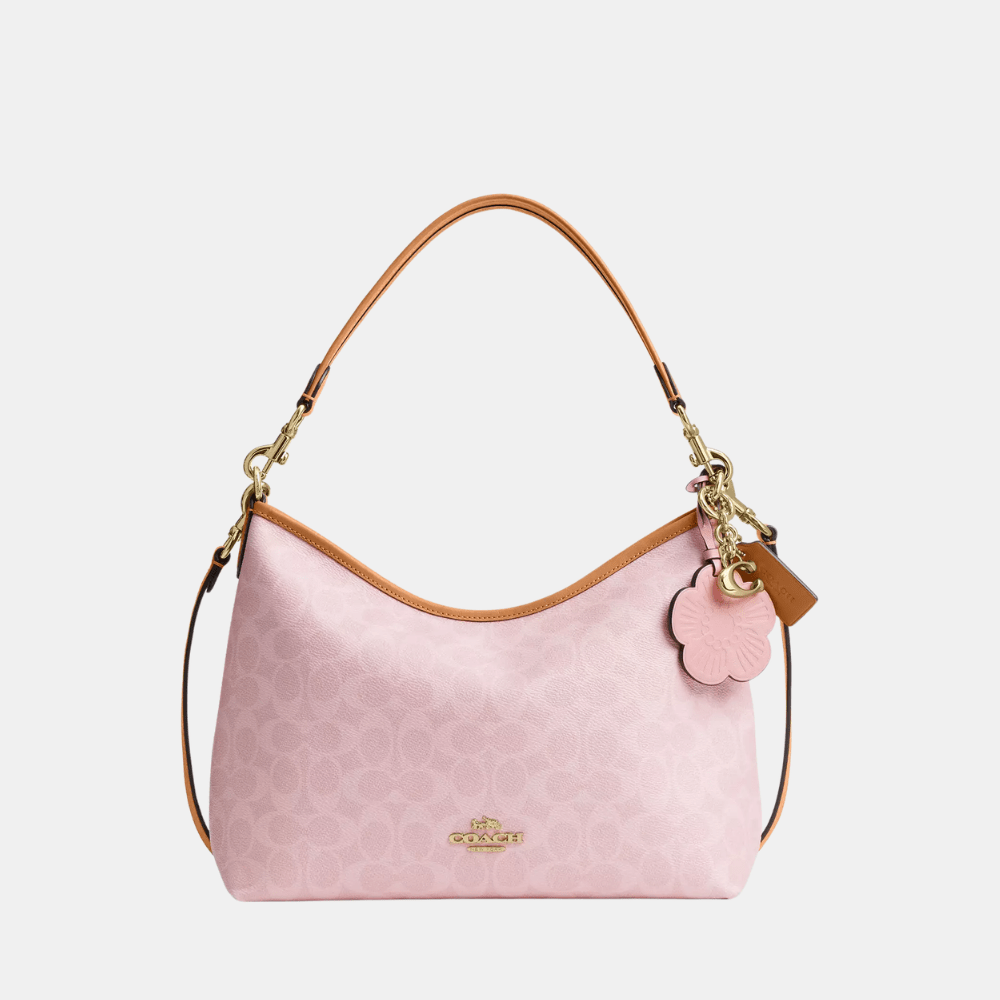 Buy Coach Laurel Shoulder Bag In Signature Canvas With Charms in Pakistan
