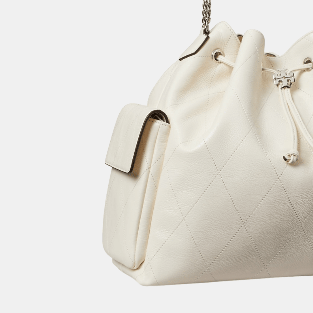 Buy Tory Burch Large Charlie Quilted Drawstring Shoulder Bag in Pakistan