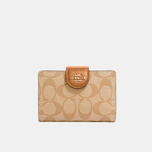 Buy Coach Mini Wallet In Signature Canvas (Khaki Multi) in Pakistan