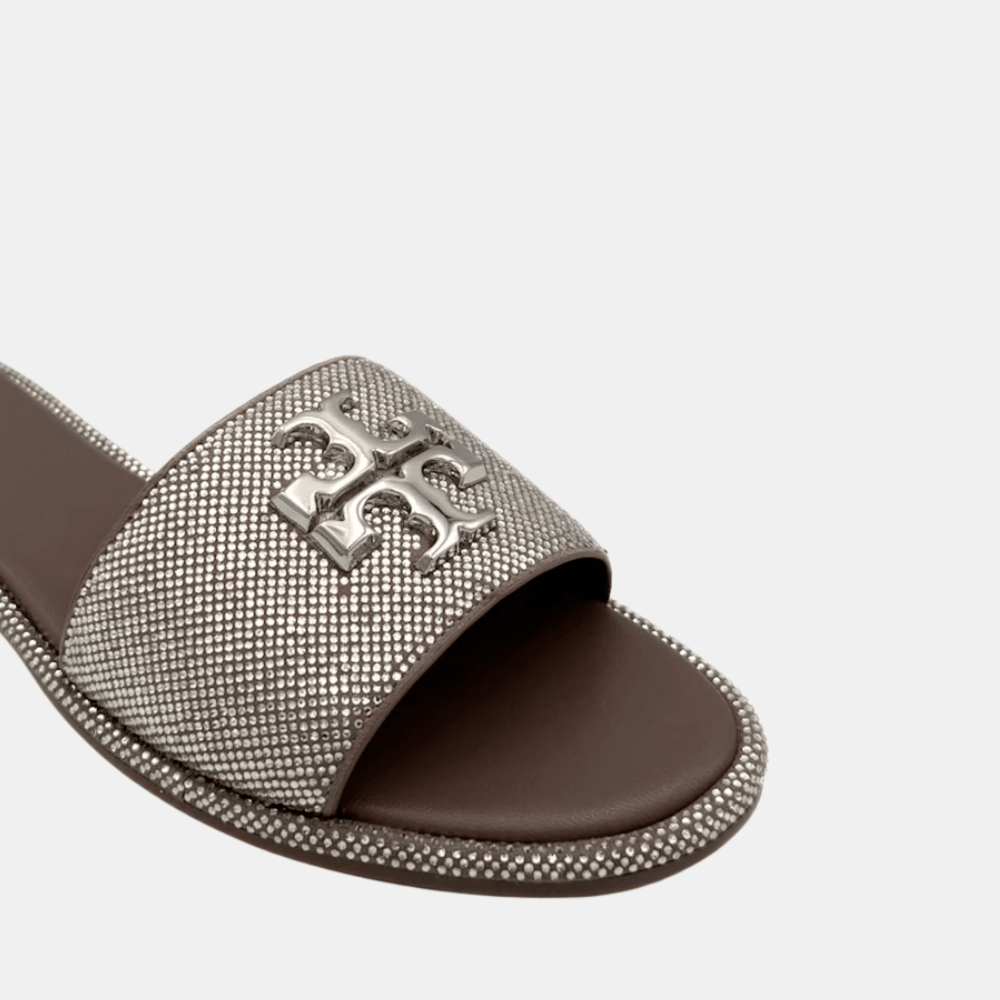 Buy Tory Burch Everly Rhinestone Slides (Dark Clay) in Pakistan