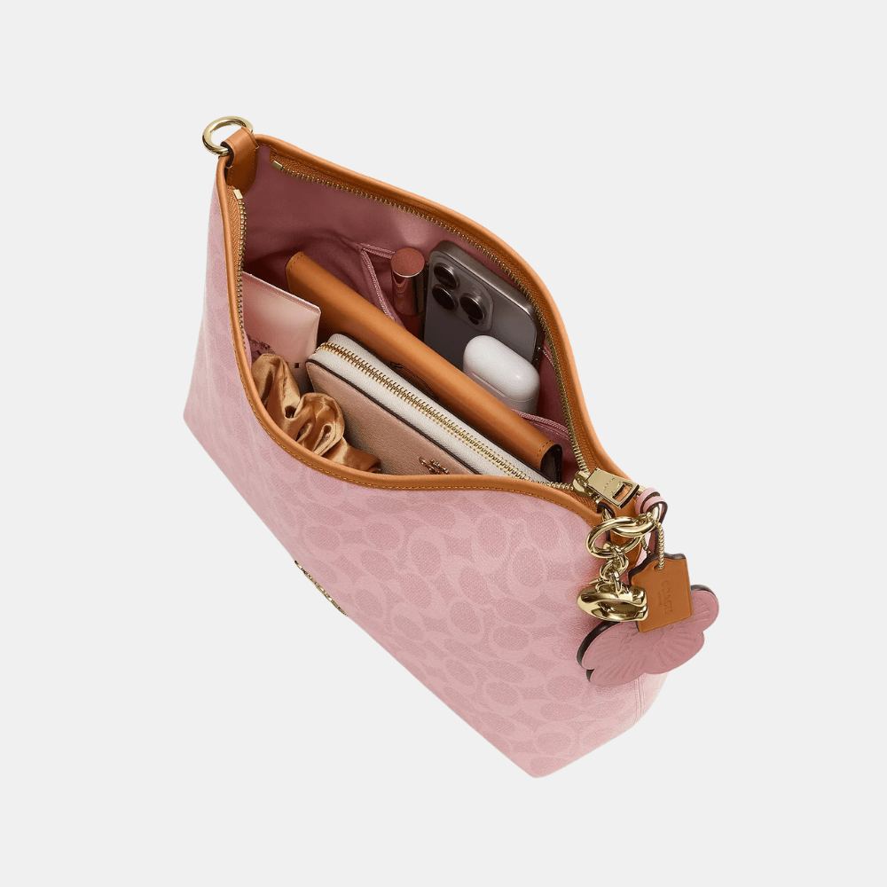 Buy Coach Laurel Shoulder Bag In Signature Canvas With Charms in Pakistan