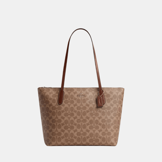 Buy Coach Zip Top Tote Bag In Signature Canvas in Pakistan