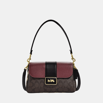 Buy Coach Grace Shoulder Bag In Signature Canvas (Brown Black Multi) in Pakistan