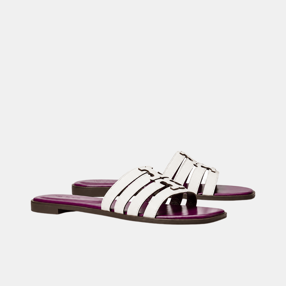 Buy Tory Burch Ines Slide (Blanc/Violet Wave) in Pakistan