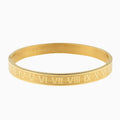 Buy Roman Numerals Bracelet Gold in Pakistan