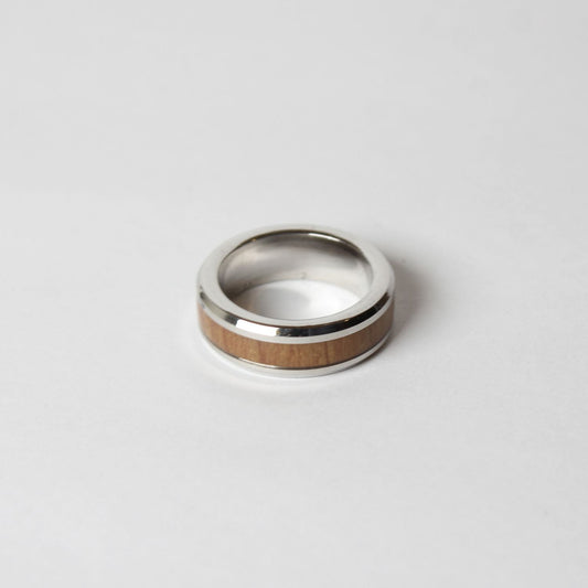 Buy Enigma Wooden Inlay Tungsten Ring in Pakistan