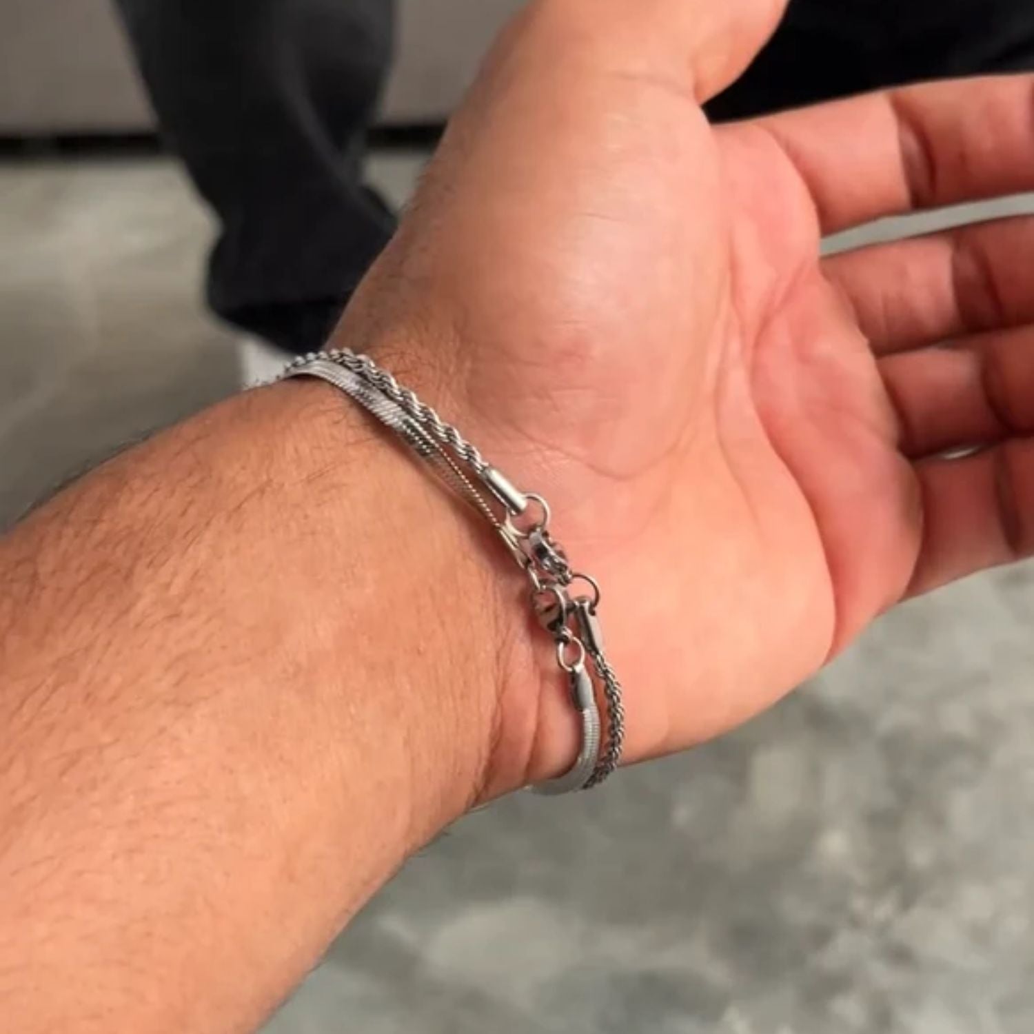 Buy Diamond Rope Snake Bracelet Silver in Pakistan