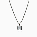 Buy Onyx Tone Pendant White Black Necklace in Pakistan
