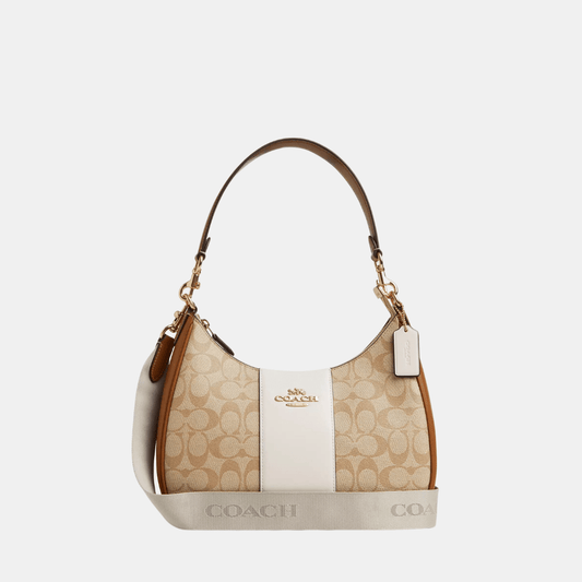 Buy Coach Teri Hobo Bag In Signature Canvas With Stripe in Pakistan