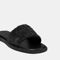 Buy Tory Burch Pavé Double T Sport Slide (Perfect Black/Jet) in Pakistan