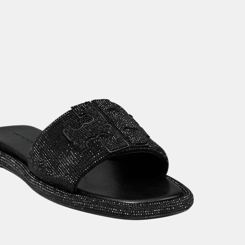 Buy Tory Burch Pavé Double T Sport Slide (Perfect Black/Jet) in Pakistan