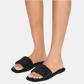 Buy Tory Burch Pavé Double T Sport Slide (Perfect Black/Jet) in Pakistan