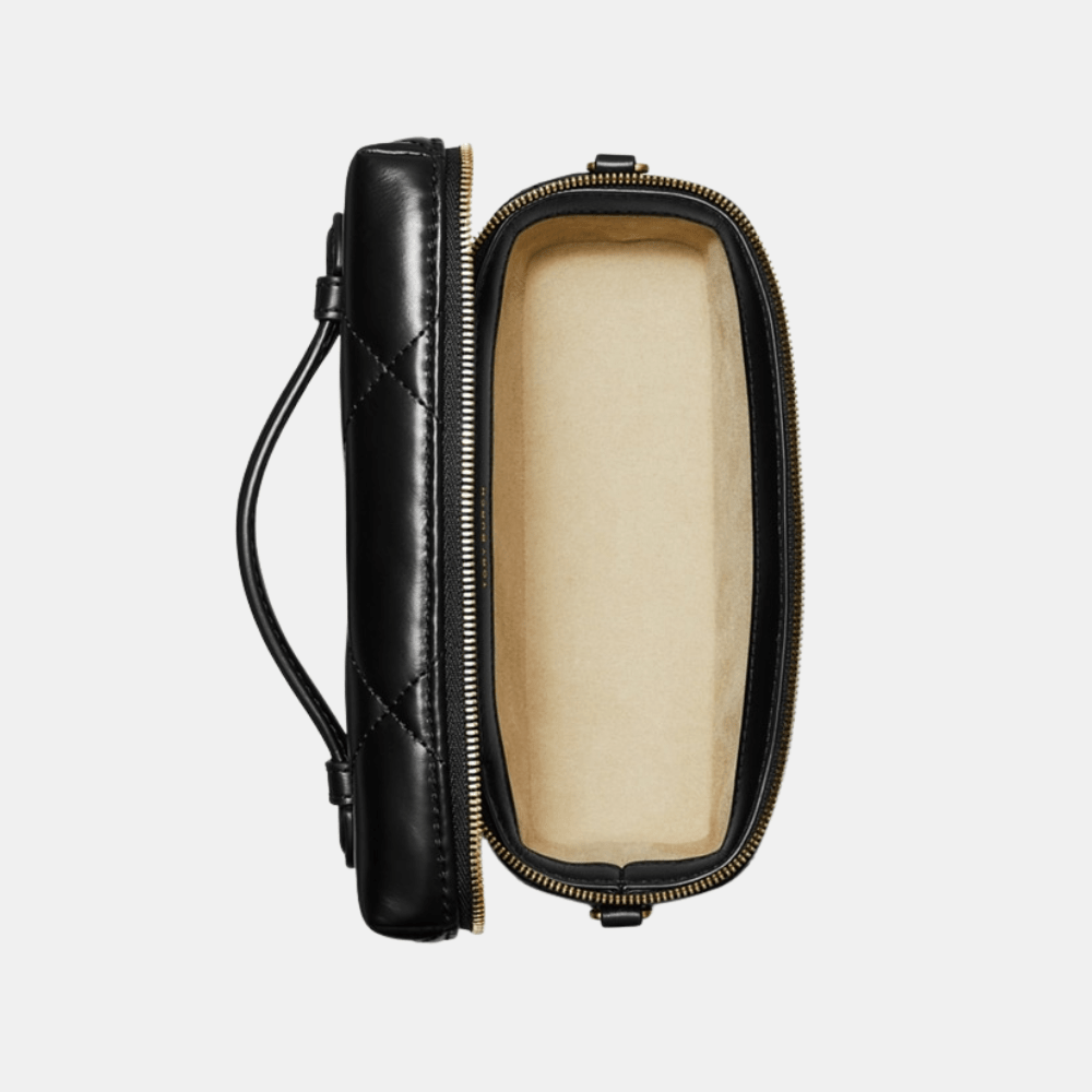 Buy Tory Burch Kira Diamond Quilt East-West Vanity Case (Black) in Pakistan
