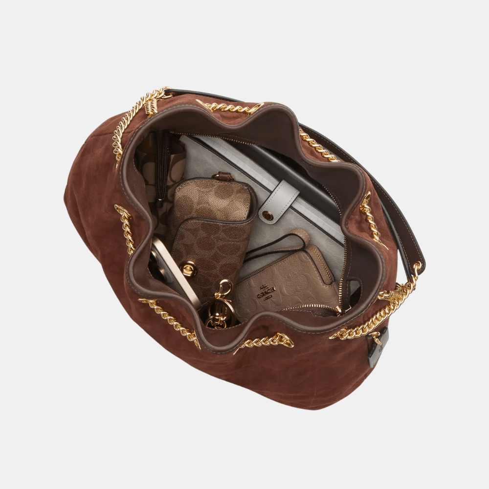Buy Coach Evelyn Shoulder Bag With Quilting (Vintage Brown) in Pakistan