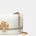 Buy Tory Burch Eleanor Embossed Rectangular Bag (White) in Pakistan