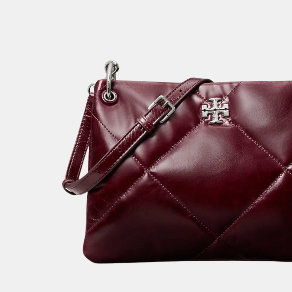 Buy Tory Burch Small Kira Diamond Quilt Distressed Shoulder Bag (Dark Carmine) in Pakistan