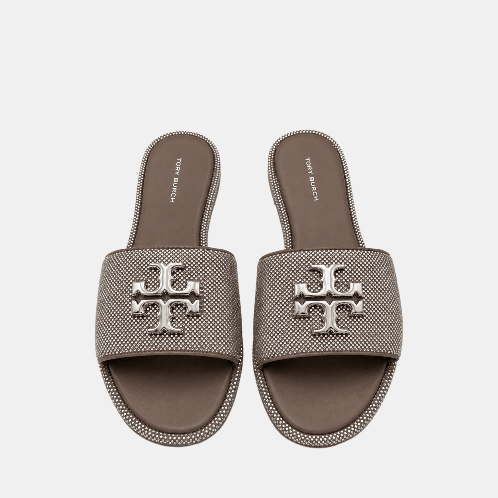 Buy Tory Burch Everly Rhinestone Slides (Dark Clay) in Pakistan