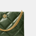 Buy Tory Burch Kira Diamond Quilt Contrast Stitch Satchel (Basil) in Pakistan