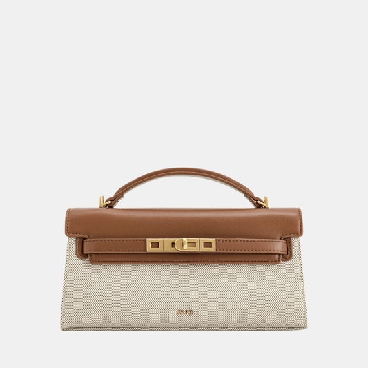 Buy JW Pei Noor Top Handle Bag (Brown Canvas) in Pakistan