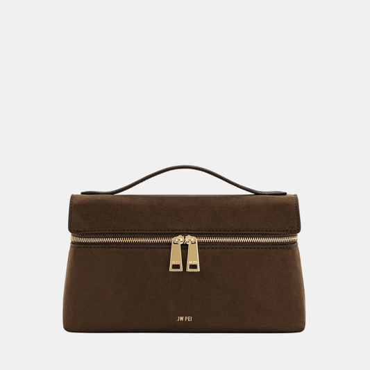 Buy JW Pei Thea Faux Suede Top Handle Bag (Mocha Brown) in Pakistan