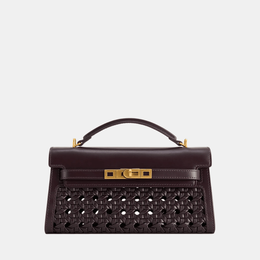 Buy JW Pei Noor Woven Top Handle Bag (Dark Red) in Pakistan