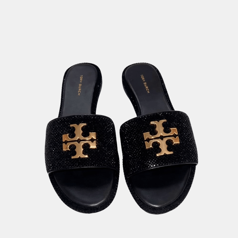 Buy Tory Burch Everly Rhinestone Slides (Black) in Pakistan
