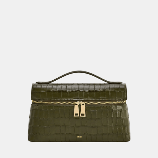 Buy JW Pei Croc-Embossed Thea Top Handle Bag (Olive Green) in Pakistan