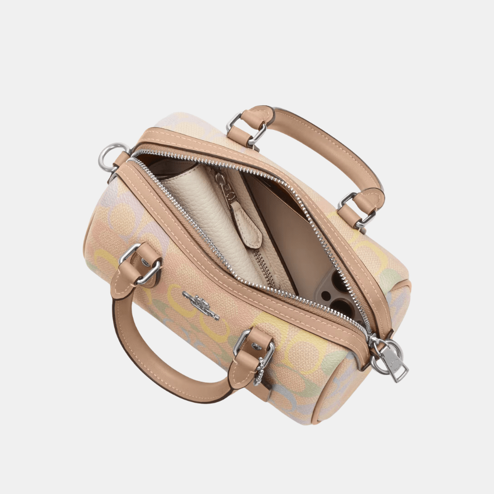 Buy Coach Mini Rowan Crossbody Bag In Rainbow Signature Canvas in Pakistan