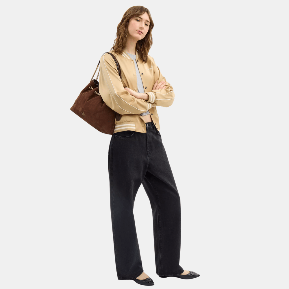 Buy Coach Evelyn Shoulder Bag With Quilting (Vintage Brown) in Pakistan