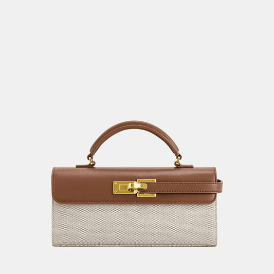 Buy JW Pei Keyla Top Handbag (Brown Canvas) in Pakistan