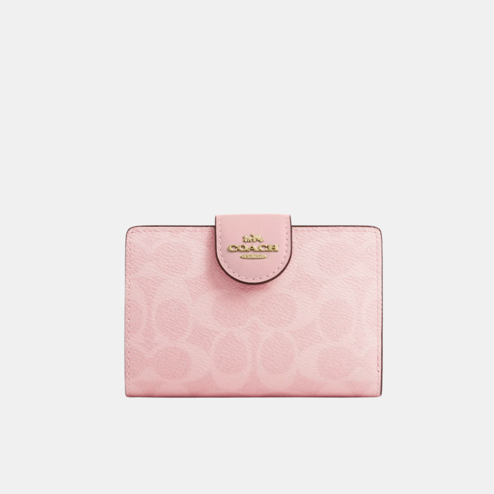 Buy Coach Mini Wallet In Signature Canvas (Powder Pink) in Pakistan