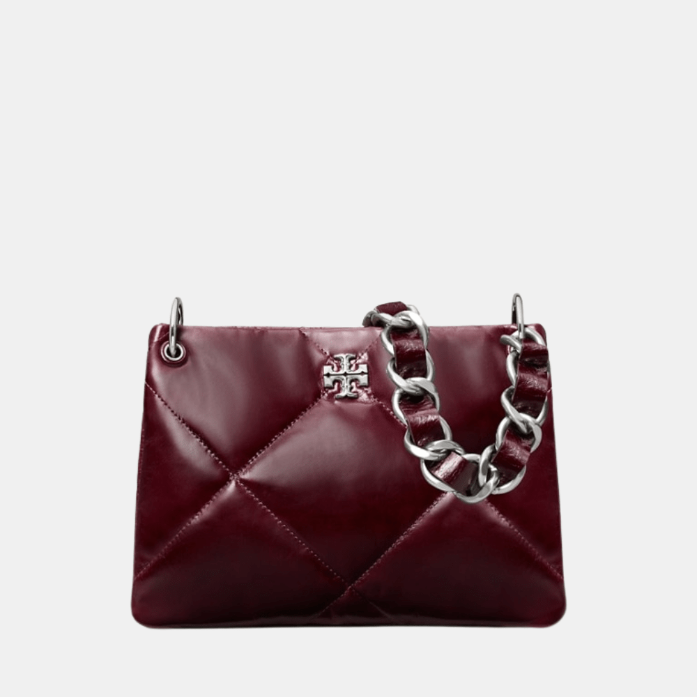 Buy Tory Burch Small Kira Diamond Quilt Distressed Shoulder Bag (Dark Carmine) in Pakistan