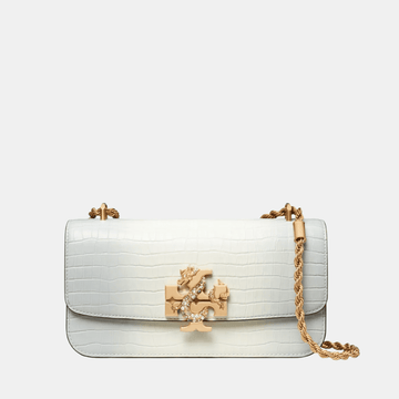 Buy Tory Burch Eleanor Embossed Rectangular Bag (White) in Pakistan