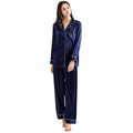 Buy Silk PJ Set - Navy Blue in Pakistan