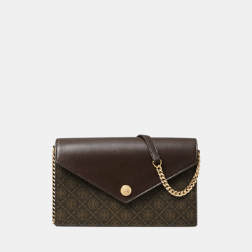 Buy Tory Burch T Monogram Coasted Canvas Envelope Crossbody (French Press) in Pakistan