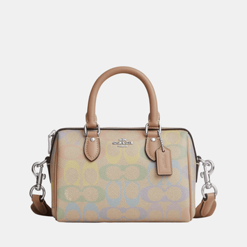 Buy Coach Mini Rowan Crossbody Bag In Rainbow Signature Canvas in Pakistan