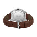 Buy Hugo Boss Mens Quartz Brown Leather Strap Silver Dial 44mm Watch - 1513495 in Pakistan