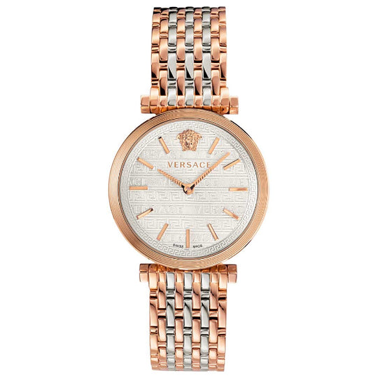Buy Versace Women Quartz Swiss Made Two-tone Stainless Steel Silver Dial 36mm Watch VELS00719 in Pakistan