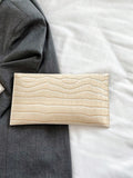 Buy SHEIN Vintage Crocodile Pattern Envelope Clutch Bag With Lock For Women, Simple And Elegant in Pakistan