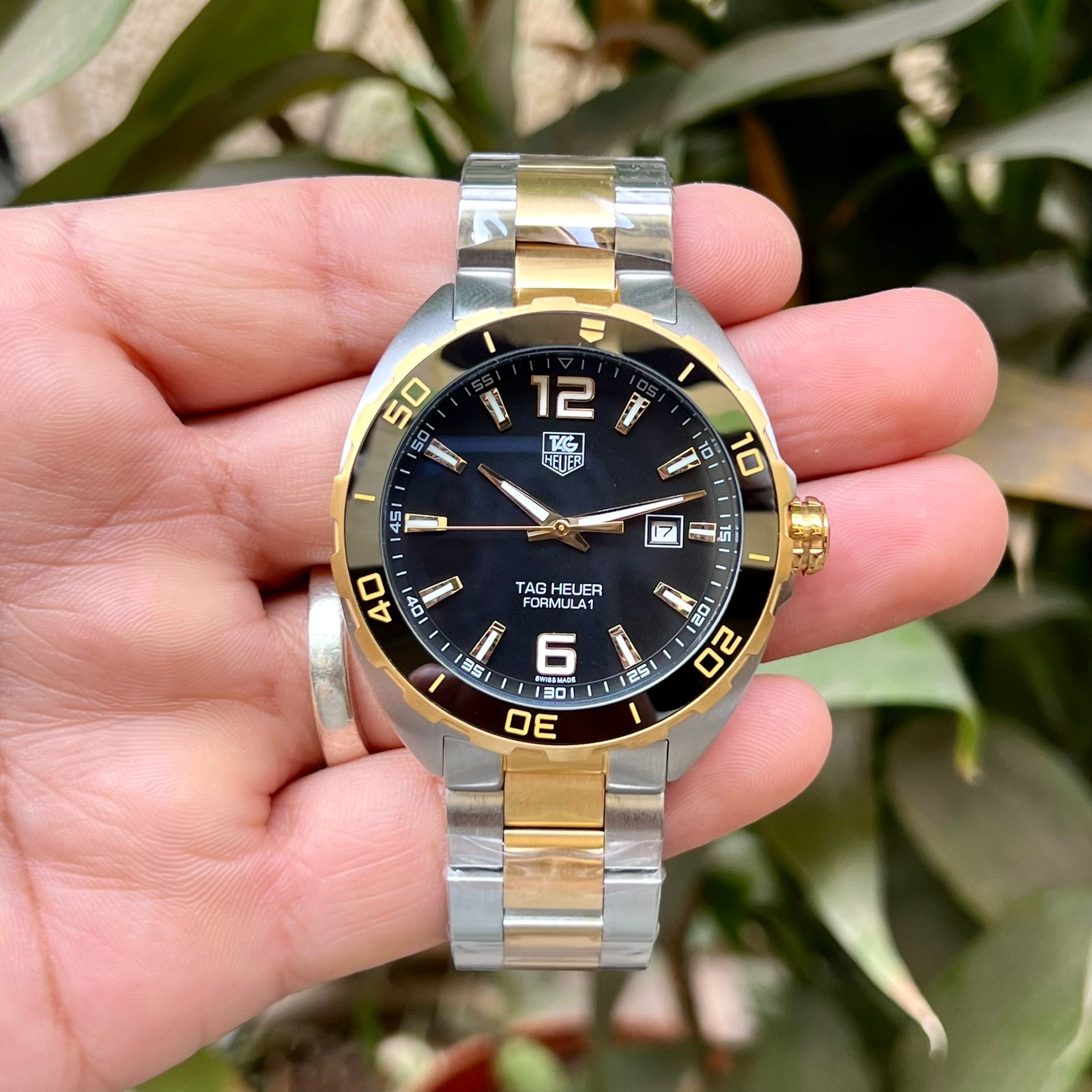 Buy Tag Heuer Formula 1 Black Dial Two Tone Steel Strap Watch for Men - WAZ1121.BB0879 in Pakistan