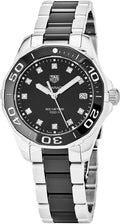 Buy Tag Heuer Aquaracer Quartz Black Dial Two Tone Steel Strap Watch for Women - WAY131C.BA0913 in Pakistan