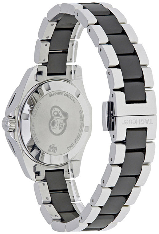 Buy Tag Heuer Aquaracer Lady 300M Black Dial with Diamonds Two Tone Steel Strap Watch for Women - WAY131E.BA0913 in Pakistan