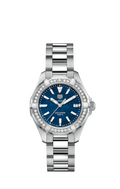 Buy Tag Heuer Aquaracer 35mm Blue Diamonds Dial Silver Steel Strap Watch for Women - WAY131N.BA0748 in Pakistan