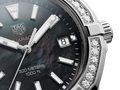 Buy Tag Heuer Aquaracer Black Mother of Pearl Dial with Diamonds Silver Steel Strap Watch for Women - WAY131P.BA0748 in Pakistan