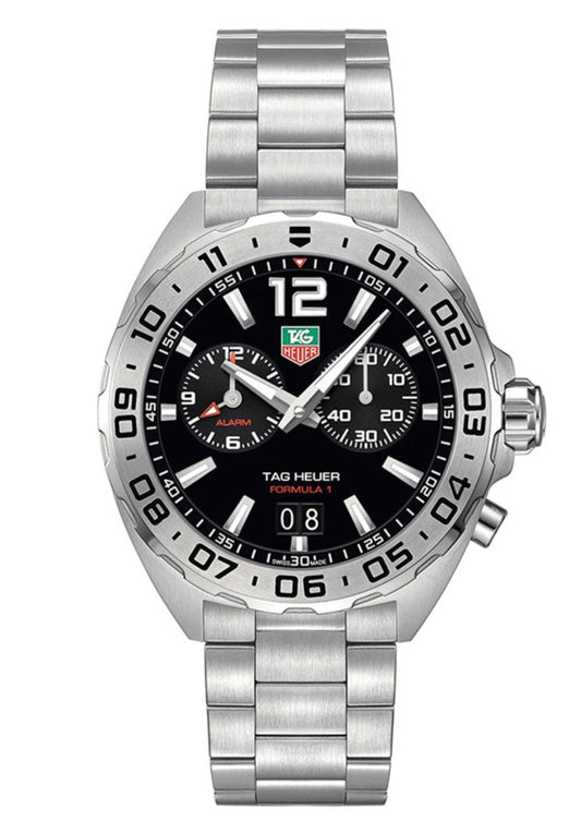 Buy Tag Heuer Formula 1 Black Dial Silver Steel Strap Watch for Men - WAZ111A.BA0875 in Pakistan