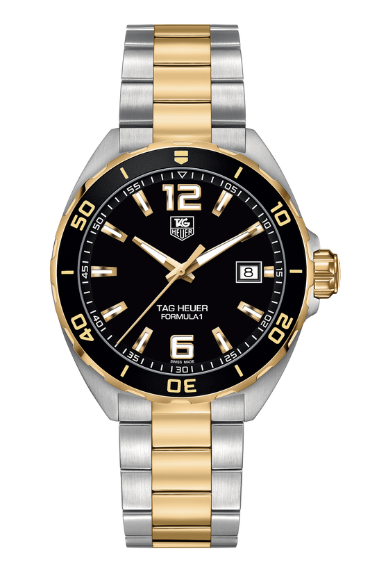 Buy Tag Heuer Formula 1 Black Dial Two Tone Steel Strap Watch for Men - WAZ1121.BB0879 in Pakistan