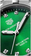 Buy Tag Heuer Aquaracer Green Dial with Diamonds Silver Steel Strap Watch for Women - WBD1316.BA0740 in Pakistan