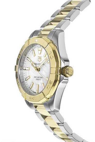 Buy Tag Heuer Aquaracer Mother of Pearl Dial Two Tone Steel Strap Watch for Women - WBD1420.BB0321 in Pakistan