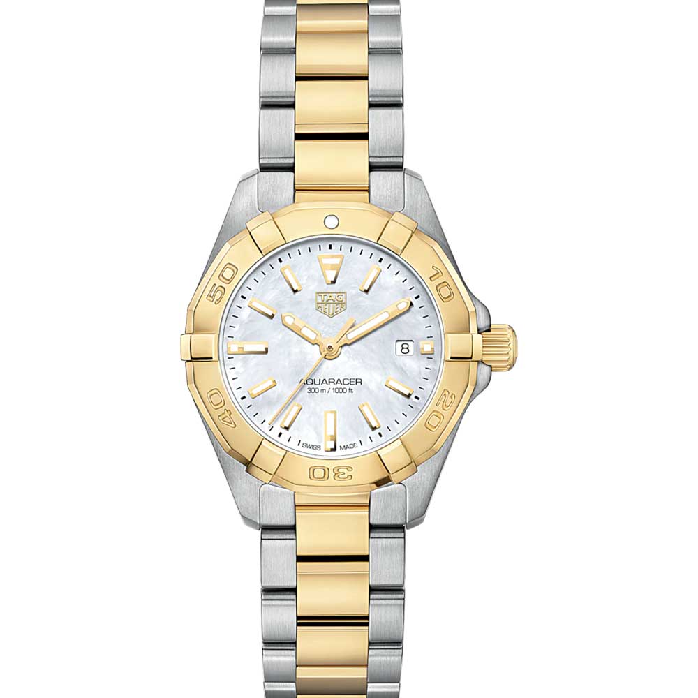 Buy Tag Heuer Aquaracer Mother of Pearl Dial Two Tone Steel Strap Watch for Women - WBD1420.BB0321 in Pakistan